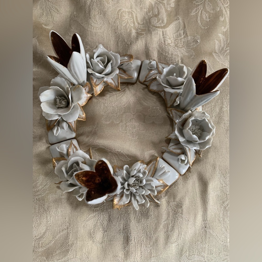 Vintage Ardalt Flower Candlestick Holders Set of 3 "Flores Imperios"